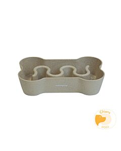 Vétopop Gamelle anti-glouton bio Chien 840 ml - La Compagnie des Animaux