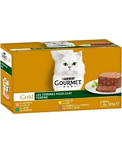 Purina Gourmet Gold Le Terrine per Gatto 4 x 85 g