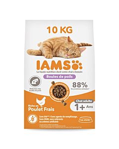 IAMS Vitality croquettes chat adulte anti-boules de poils - La Compagnie des Animaux