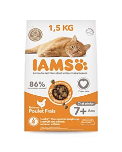 IAMS Vitality croquettes chat senior poulet - La Compagnie des Animaux