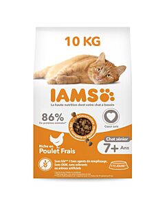 IAMS Vitality croquettes chat senior poulet - La Compagnie des Animaux