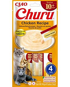 Inaba Churu Senior 10+ au Poulet Chat Senior 4 x 14 g
