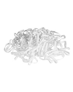 Kerbl Élastiques à crinière en silicone Blanc x500