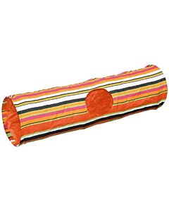 Kerbl Tunnel di gioco a righe multicolore Roditore 60 cm