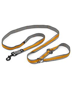 Kurgo Quantum Guinzaglio Mani libere arancio/nero per cane