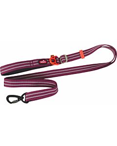 Zolux Guinzaglio regolabile Bivouak per cane rosso 2 m