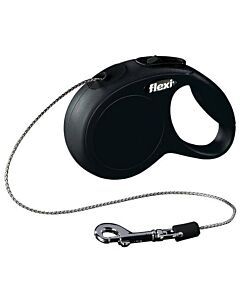 Laisse à enrouleur Flexi Chat Corde XS Noir 3 m