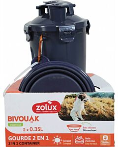 Zolux Gourde Bivouak bleu 350 ml