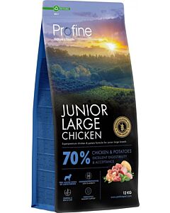 Profine Croquettes Junior Large au Poulet 12 kg

