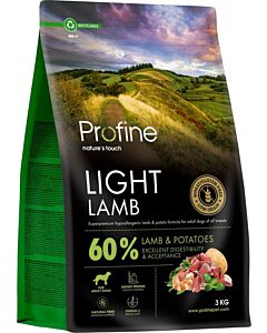 Profine Light Crocchette Cane all'Agnello 3 kg