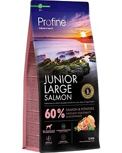 Profine Croquettes Junior Large au Saumon 12 kg

