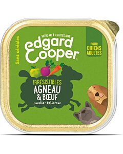 Edgard & Cooper Vaschetta Agnello e Manzo cane 18 x 300 g