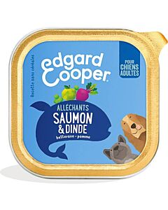 Edgard & Cooper Vaschetta Salmone e Tacchino 18 x 300 g
