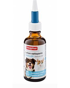 Beaphar Lotion nettoyante oreilles 50 ml - La Compagnie des Animaux