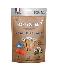 Marly & Dan Barres à mâcher Peau et Pelage chien 80 g