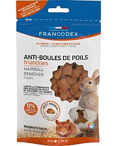Francodex Snack Anti Boli di Pelo Roditori 50 g