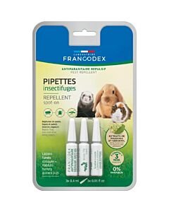 Francodex Pipette Repellenti per insetti Grandi Roditori x3