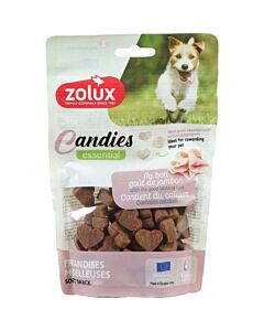 Zolux Mini cœur bi gout calcium jambon 150 g