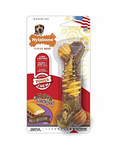 Nylabone Giocattolo Power Chew Texture Bone steak & formaggio M