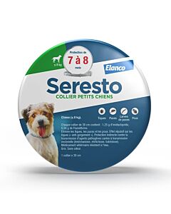 Seresto Collier Antiparasitaire Petit Chien (Moins de 8 kg)- La Compagnie des Animaux