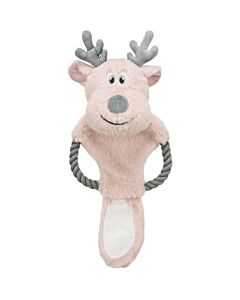 Trixie Noël Peluche Renne avec corde chien 47 cm