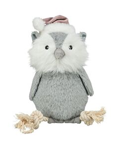 Trixie Noel Peluche Hibou avec corde chien 31 cm