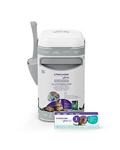 une Litter Genie Poubelle à litière Platinum et une recharge