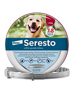 Seresto Collier Antiparasitaire Grand Chien (Plus de 8 kg)- La Compagnie des Animaux