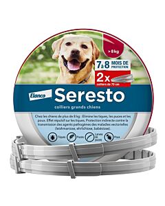 Seresto Collier Antiparasitaire Grand Chien (Plus de 8 kg)- La Compagnie des Animaux