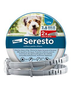 Seresto Collier Antiparasitaire Petit Chien (Moins de 8 kg)- La Compagnie des Animaux
