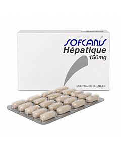 Sofcanis Hépatique 150 mg chien 