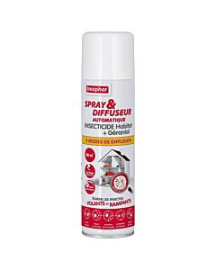 Beaphar Spray & Diffuseur automatique insecticide Habitat 250 ml