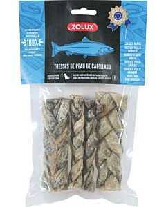 Zolux Snack Treccia Pelle di Merluzzo cane 70 g