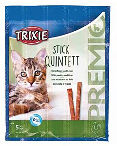 Trixie Premio Stick Quintett Pollame & Fegato Gatto 5 x 5 g