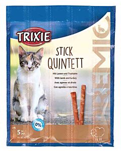 Trixie Premio Stick Quintett Agnello & Tacchino Gatto 5 x 5 g