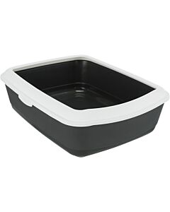 Trixie Cassetta igienica Classic grigio scuro/bianco 37 x 15 x 47 cm