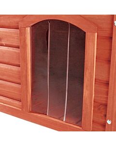 Trixie porte plastique 34 x 52 cm pour niche Natura à toit plat 116 x 82 x 79 cm