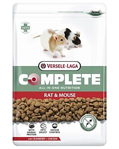 Granulés extrudés Complete Rat & Souris Versele Laga, alimentation complète et équilibrée pour rongeurs.