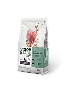 Vigor & Sage Chat Stérilisé d'intérieur 10 kg