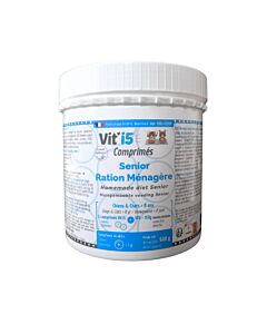 Vit I5 Bleu Ration Ménagère Comprimés Chien Chat de plus de 8 ans 600 g