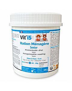 Vit'I5 Bleu Ration Ménagère Poudre Chien Chat de + de 8 ans 600 g