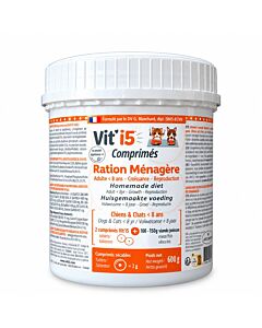 Vit'i5 Orange Ration Ménagère Comprimés Chien Chat de - de 8 ans 600 g