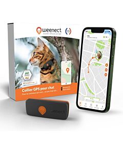 Weenect XS traceur GPS pour chat noir