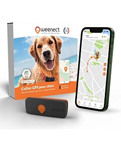 Weenect XS traceur GPS pour chien noir

