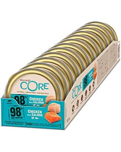 Wellness Core Paté 98% gatto pollo salmone 12 x 85 g