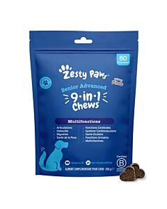Zesty Paws 9 en 1 Multifonctions Chien Senior 60 friandises 