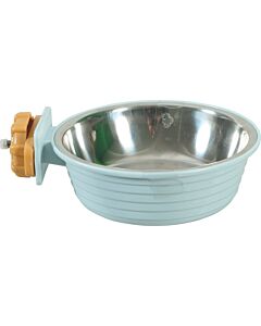 Zolux Mangeoire en Plastique et Inox Cosy Bleu 350 ml