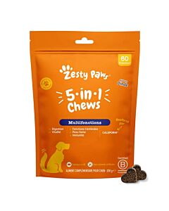 Zesty Paws 5 en 1 Multifonctions Chien 60 friandises