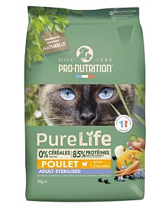 Pro-Nutrition Pure Life Gatto Adult Sterilised Pollo 8 kg