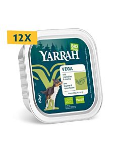 Yarrah Bio Bouchées végétariennes Sans céréales Chien 12 x 150 g

